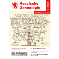 Hessische Genealogie (Jahrgang 2023)