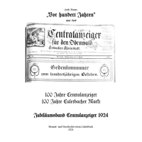 Vor hundert Jahren 1924 - Jubiläumsband