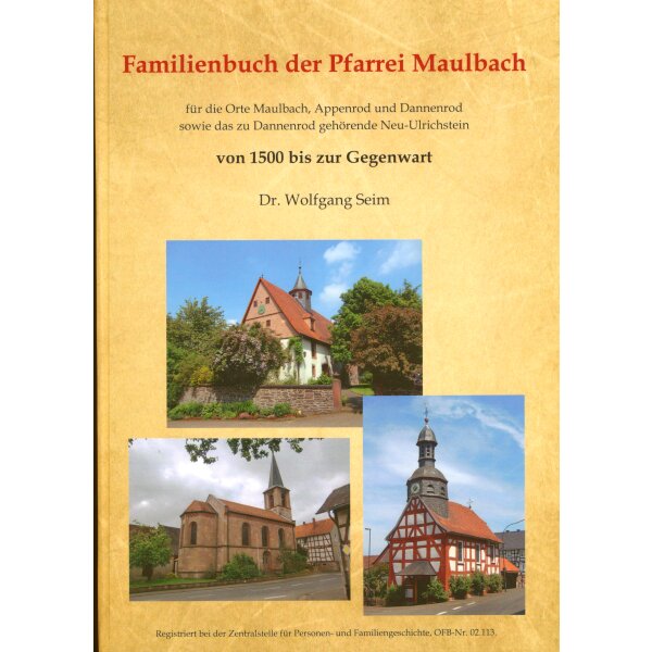 Familienbuch der Pfarrei Maulbach