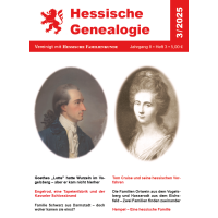 Hessische Genealogie (Jahrgang 2025)