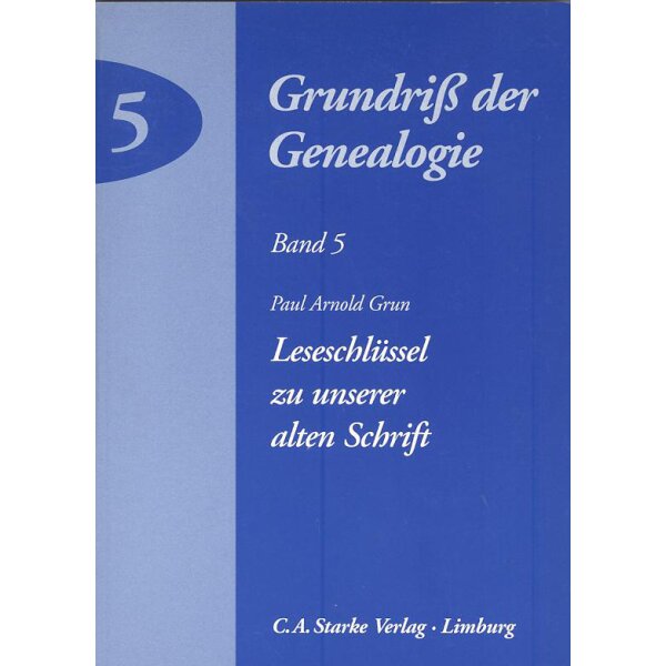 Grundriß der Genealogie Band 5