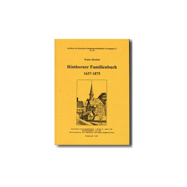 Rimhorner Familienbuch 1637 - 1875